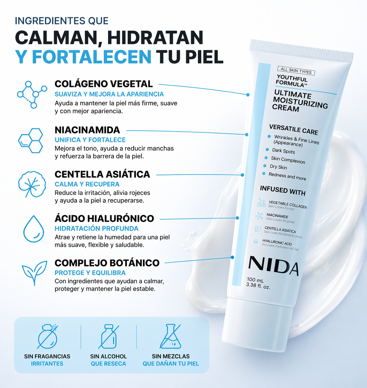 CREMA NIDA HIDRATANTE VIRAL 100ML