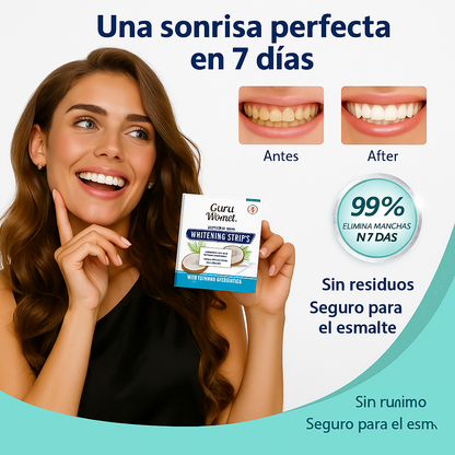 Tiras Blanqueadoras Premium: el Secreto de una Sonrisa Segura y Natural.