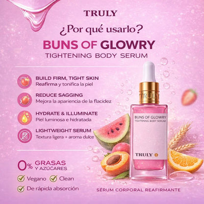 🌸 Truly – Buns of Glowry  El secreto para lucir segura, fresca y sin molestias.